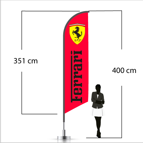 L - VELA 400cm de altura