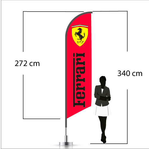 M - VELA 340cm de altura