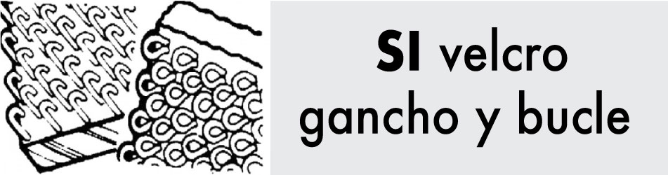 Si, velcro GANCHO y BUCLE