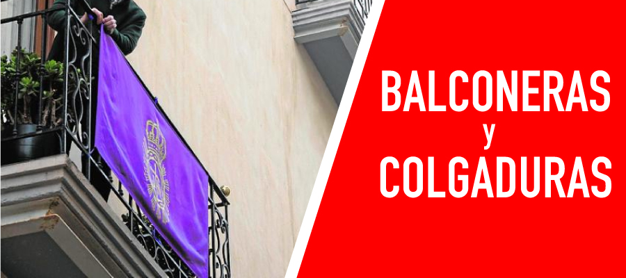 Banderas - Balconeras  Colgaduras - Vista principal