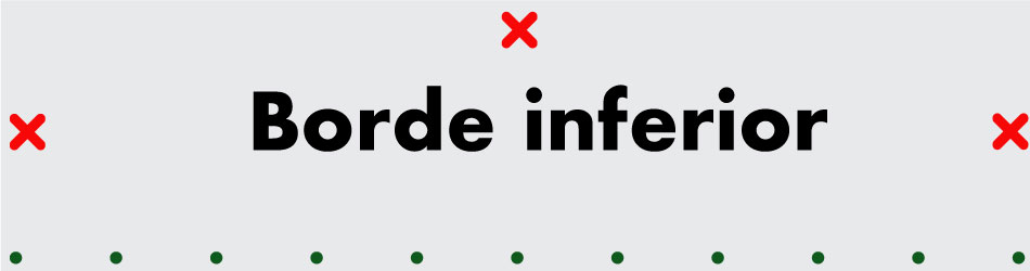 Borde inferior