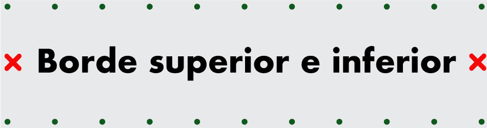 Borde superior y inferior