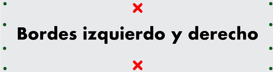 Borde derecho y izquierdo