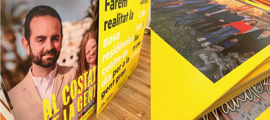 Carteles farolas vista 2