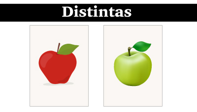 NO, distintas en el anverso y reverso.