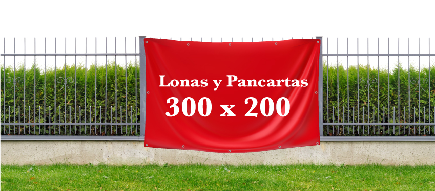 Pancarta 300 x 200 cm - Vista principal