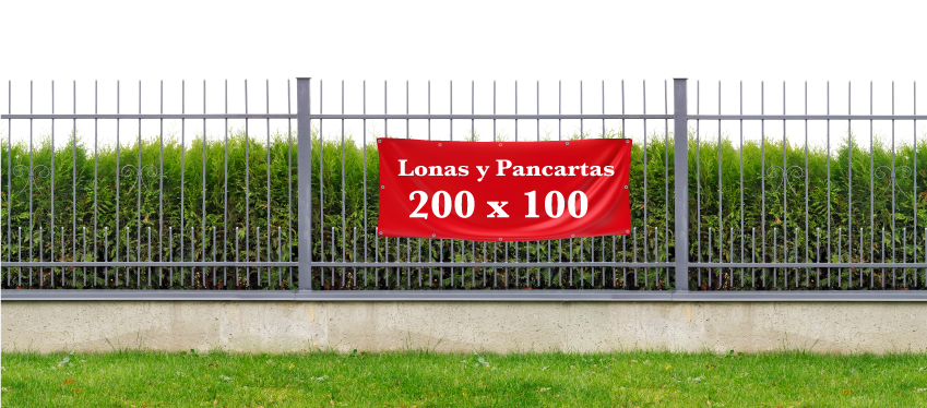 Pancarta 200 x 100 cm - Vista principal