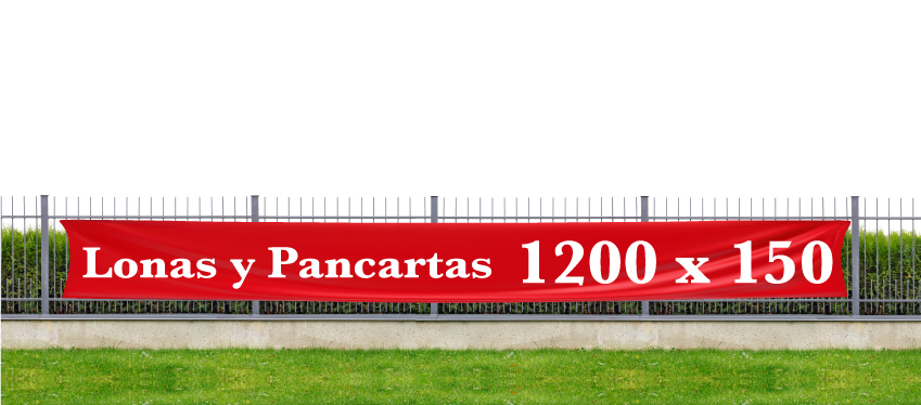 Pancarta 1200 x 150 cm